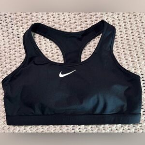 Nike Women's Swoosh Medium Support Padded Sports Bra BLACK | WHITE XL